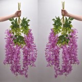 Wedding simulation decoration Wisteria living room Douban flower plastic rattan artificial flower factory