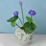 2021 Modern Home Interior Decoration Artificial Lotus Flowers Wedding Backdrop Artificial Flower Lotus