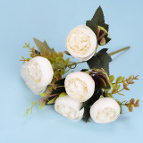 2021 Factory Direct Sales Cheap Wholesale Artificial Flowers Decorative 8 Colors Simulated Peony
