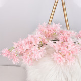 Simulated Wenxin Orchid wedding supplies wedding hall ceiling maple leaf silk flower road lead flower arrangement lilac