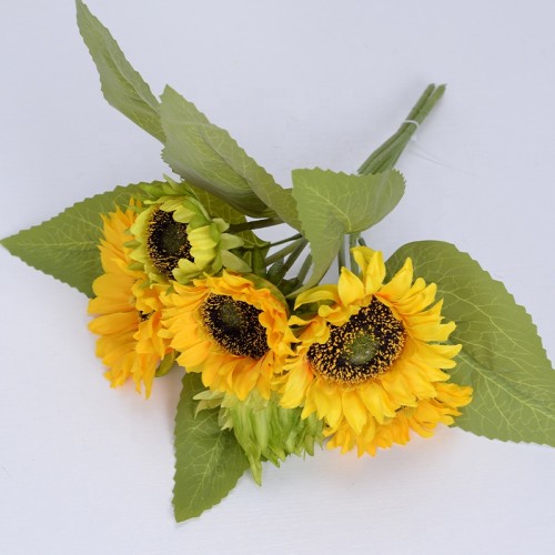 Simulation of sunflower wedding decoration sunflower silk flower stage set the bouquet of sunflower factory wholesale