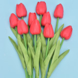 Factory Direct Sales Artificial Decorative Flowers Multicolor Flowers Decoration Simulated Tulip