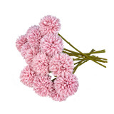 Hot Sale Silk Cloth Retro Artificial Flower Spheres Table Single Head Chrysanthemum Interior Decoration Flowers Decoration