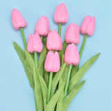 Factory Direct Sales Artificial Decorative Flowers Multicolor Flowers Decoration Simulated Tulip