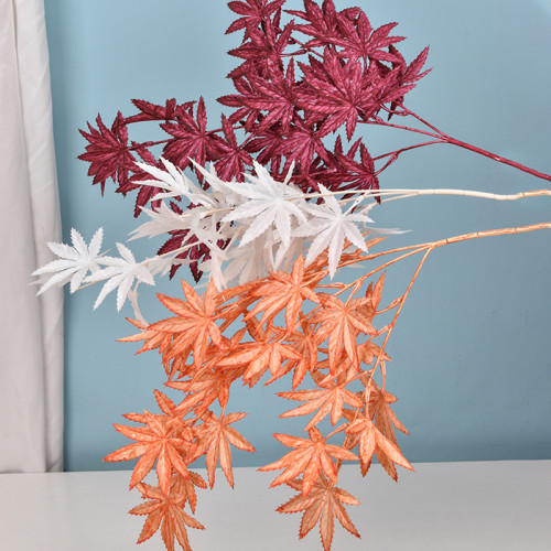 Artificial Flowers  2021 High Quality  Artificial Plants For Home DecorationSimulated Maple leaf