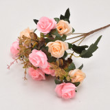 2021 manufacturers direct wholesale home decoration Simulated artificial flower 21 diamond rose