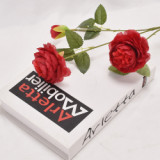 Simulation 3 foreign peony silk flower wedding decoration props photography photo ornaments manufacturers wholesale