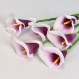 Simulation PU mini calla calla small sea taro artificial flower home decoration flower arrangement 8 a bunch of wedding