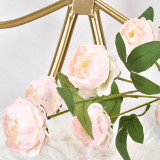 Factory direct sale artificial peony 6exquisite flower head home wedding decoration artificial silk flower peony