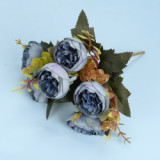 2021 Factory Direct Sales Cheap Wholesale Artificial Flowers Decorative 8 Colors Simulated Peony