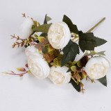 Emulation of peony bouquets European - type artificial flower bud core cross-border decorative home flower manufacturers wholesa