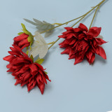 Manufacturers Supply Flower For Modern Home Decoration Artificial Decorative Flowers Simulated 3 Heads Of Dahlia