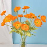 2021 Modern Home Decoration Artificial Silk Flowers Corn Poppy Flower For Wedding Decoration
