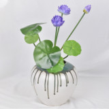Simulation lotus with column lotus lotus leaf texture pool landscape decoration Buddha flower factory wholesale