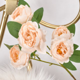 Factory direct sale artificial peony 6exquisite flower head home wedding decoration artificial silk flower peony