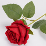 2021wholesale Wedding home decoration artificial flower bride holding flowers single acacia velvet rose