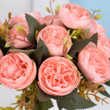 2021 Factory Direct Sales Cheap Wholesale Artificial Flowers Decorative 8 Colors Simulated Peony