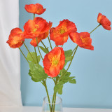 2021 Modern Home Decoration Artificial Silk Flowers Corn Poppy Flower For Wedding Decoration