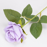2021 new velvet artificial flower rose home decoration simulation flower wedding flannelette rose manufacturers wholesale