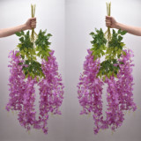 Wedding simulation decoration Wisteria living room Douban flower plastic rattan artificial flower factory