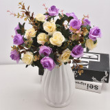 2021 manufacturers direct wholesale home decoration Simulated artificial flower 21 diamond rose