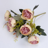 Emulation of peony bouquets European - type artificial flower bud core cross-border decorative home flower manufacturers wholesa