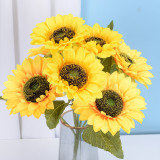 2021 Factory Direct Selling Artificial Sunflowers In Bulk Decorative Bouquet From China