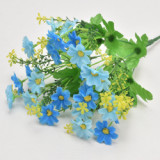Nordic floral design 28 heads jump chrysanthemum 7 forks  decorative silk flowers small fresh plastic flowers