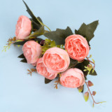 2021 Factory Direct Sales Cheap Wholesale Artificial Flowers Decorative 8 Colors Simulated Peony