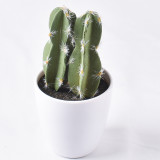 New products Originally designed and produced factory price and high quality white pot artificial potted cactus