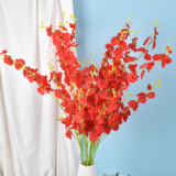 Direct Selling Home Decor Indoor Plastic Flowers for centerpieces decoration for wedding Artificial Flowers Orchid