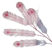 Manufacturers wholesale five forks of plastic phoenix tail simulation peacock tail wedding road flower decoration