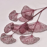 Simulation flower edding  ground arrangement gingko leafh ome decoration