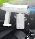 DJ9528 Rechargeable Sanitizer Alcohol Spray Blue Light Mini Disinfection Steam Nano Spray Gun Machine