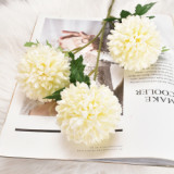Hot style single 3 head table tennis chrysanthemum dandelion onion ball wedding home simulation flower material road lead flower
