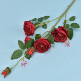 2021 Manufacturer Spot Wedding Decoration China Artificial Flowers Multicolor Simulated Big Rose