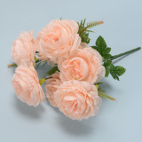 Manufacturers Supply Real Touch Flowers Artificial Peony  Silk Flower Decoration Beautiful Peony Flowers Artificial Wholesale