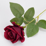 2021wholesale Wedding home decoration artificial flower bride holding flowers single acacia velvet rose