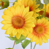 Wholesale sunflower wedding home decoration simulation flower idyllic wind 7 artificial sunflower