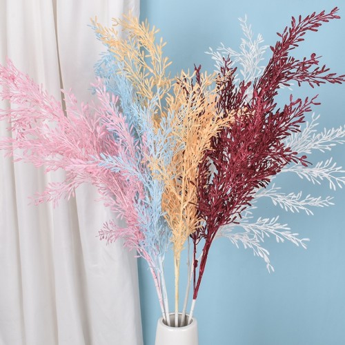 2021Wedding ceiling decoration flower arrangement simulation rime Albizzia plastic straw wheat ear