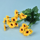 Factory Wholesale Artificial Cheap Decorative Flowers Sunflowers Crafting Artificial Flower