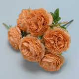 Manufacturers Supply Real Touch Flowers Artificial Peony  Silk Flower Decoration Beautiful Peony Flowers Artificial Wholesale