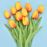 Factory Direct Sales Artificial Decorative Flowers Multicolor Flowers Decoration Simulated Tulip