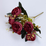 Emulation of peony bouquets European - type artificial flower bud core cross-border decorative home flower manufacturers wholesa