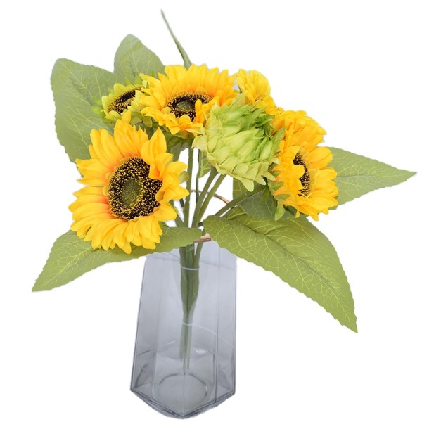 Manufacturers wholesale feel Wedding Guide layout plant flower family table new simulation sunflower