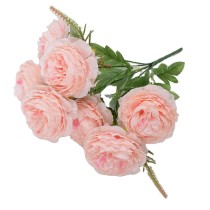 The factory wholesale seven seven head of foreign peony bouquet artificial flower wedding hotel props row modeling