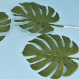 2021Artificial Leaves Tropical Monstera Leaves Palm Tree Leaf Plant DIY Decorations for Home Kitchen Wedding Party