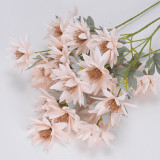 Simulated sunflower six head kingfisher home floor decoration false flower shooting scene layout simulation flower wholesale