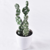 New products Originally designed and produced factory price and high quality white pot artificial potted cactus