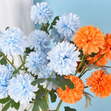 Factory Direct Sales Artificial Flowers In Bulk Modern Home Decorative Simulated Three headed Chrysanthemum